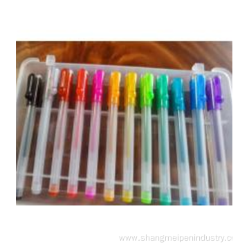 well designed colors glitter gel pen set